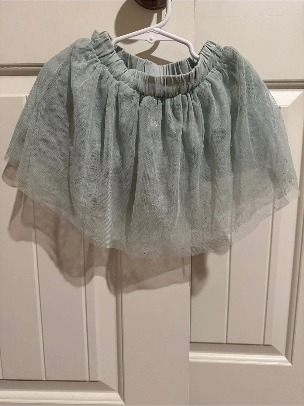 Carter's Sage Green Tulle Skirt with Sparkle